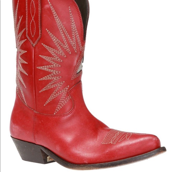 ISO RED OR BLACK GOLDEN GOOSE BOOTS SIZE 40 - Picture 1 of 2